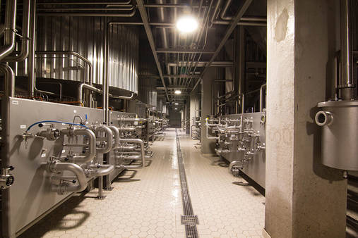Conception et construction des switchboars de pontage pour la salle de fermentation et de maturation